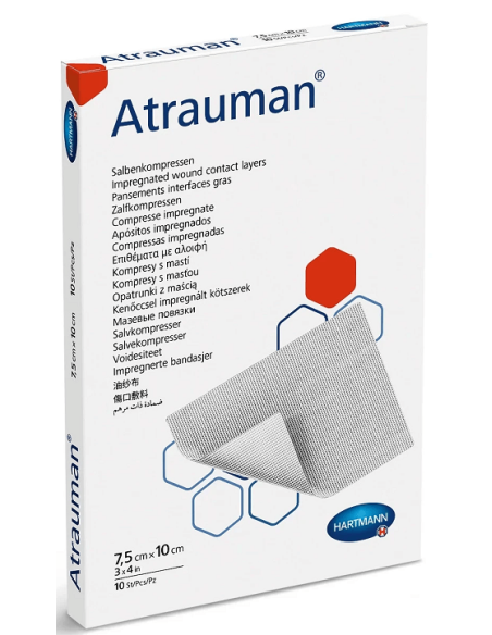 Atrauman medicazioni sterili impregnate di pomata 10pz