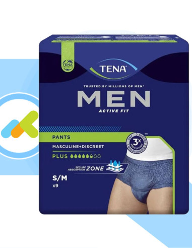 Tena Men Active Fit Pants Plus | Slip Assorbenti Uomo | Elevata Assorbenza