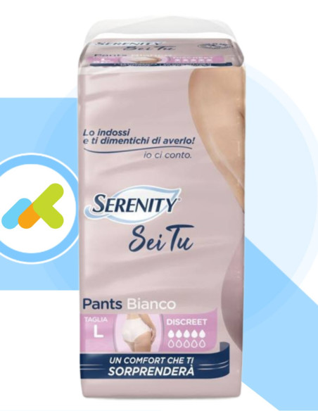 Serenity Pants Sei Tu Discreet  Mutandine Assorbenti ad Alta Assorbenza  12 pezzi