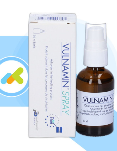Vulnamin Spray | Prevenzione Lesioni da Decubito | Favorisce la Riparazione dei Tessuti | 30ml