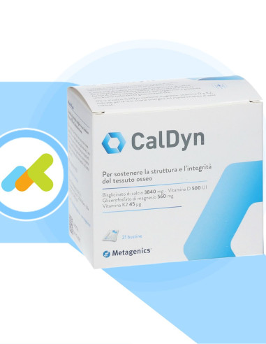 CalDyn integratore calcio magnesio e vitamine K2 e D 21 bustine