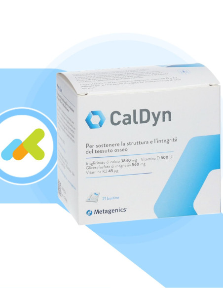 CalDyn integratore calcio magnesio e vitamine K2 e D 21 bustine