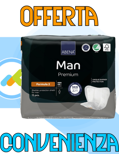 Abena Man Premium formula 2 assorbenti maschili 15pezzi