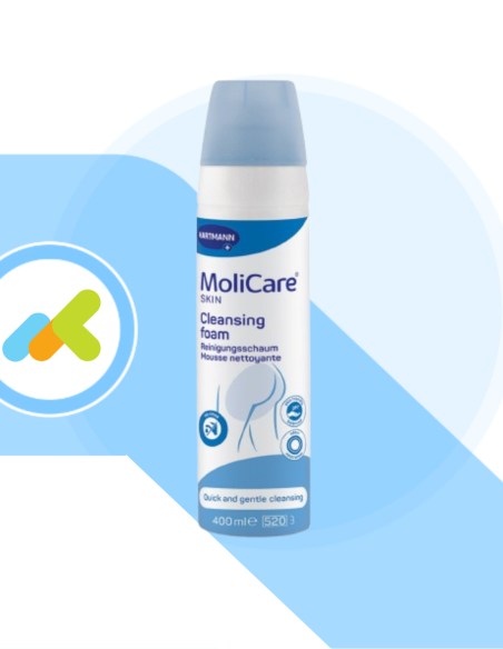 MoliCare Skin | Schiuma Detergente | Pulizia Delicata per Pelli Sensibili | 400ml