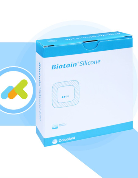 Biatain Silicone Sacro  Medicazione in Poliuretano  Assorbimento Ottimale Fluidi  5 pezzi