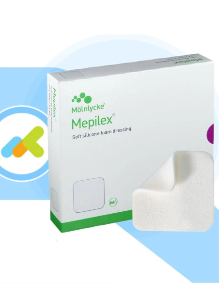 Mepilex 20x20 | Medicazione in Schiuma Assorbente | Prevenzione Piaghe e Ulcere | 1 pezzo