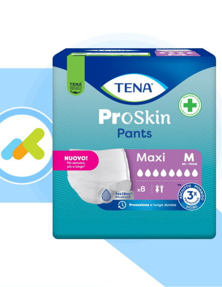 Tena Pants Maxi | Mutandine Assorbenti per Perdite Urinarie | 8 pezzi