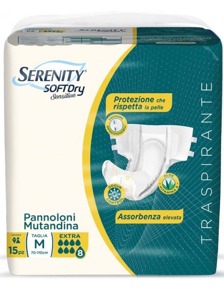 Serenity Soft Dry Sensitive pannolone a mutandina Extra 15pz DM