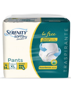 Serenity Pants Sensitive Pannolone a Mutandina Extra XL 14pz