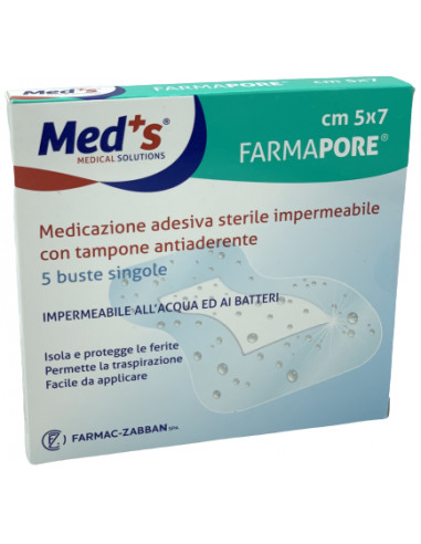MED'S Farmapore medicazioni adesive sterili impermeabili