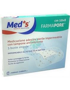 MED'S Medicazioni adesive sterili impermeabili 10x8 5pz