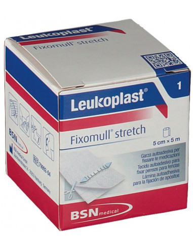 Leukoplast Fixomull Stretch fascia autoadesiva ipoallergenica 5mx5cm